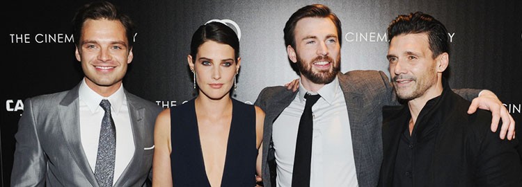 Sebastian Attends the Screening of Captain America: The Winter Soldier in New York